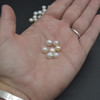 Freshwater Half Drilled Dome Button Pearl Beads - 6mm - 7mm - White, Cream, Purple, Pink - 5 Pairs (10 pcs)