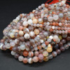 Red Botswana Agate Gemstone Round Beads - 4mm, 6mm, 8mm, 10mm Sizes - 15'' Strand, for Jewellery Making