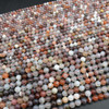 Red Botswana Agate Gemstone Round Beads - 4mm, 6mm, 8mm, 10mm Sizes - 15'' Strand, for Jewellery Making