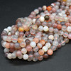 Red Botswana Agate Gemstone Round Beads - 4mm, 6mm, 8mm, 10mm Sizes - 15'' Strand, for Jewellery Making
