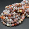 Red Botswana Agate Gemstone Round Beads - 4mm, 6mm, 8mm, 10mm Sizes - 15'' Strand, for Jewellery Making