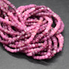 Graduated Ruby FACETED Cube Beads - 2mm - 2.2mm - 12'' Strand, for Jewellery Making Graduated Ruby FACETED Cube Beads - 2mm - 2.2mm - 12'' Strand, for Jewellery Making