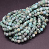 Chrysocolla Gemstone FACETED Round Beads - 4mm - 15'' Strand, for Jewellery Making, DIY