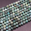 Chrysocolla Gemstone FACETED Round Beads - 4mm - 15'' Strand, for Jewellery Making, DIY