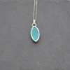 Turquoise (natural) Pendant in 925 Silver , 1 Piece,  1.6cm-2cm,  No Chain - 3 Options