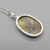 Atlantisite Oval Pendant in 925 Silver , 1 Piece,  3.4cm-4.3cm,  No Chain - 2 Options