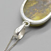 Atlantisite Oval Pendant in 925 Silver , 1 Piece,  3.4cm-4.3cm,  No Chain - 2 Options