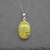 Atlantisite Oval Pendant in 925 Silver , 1 Piece,  3.4cm-4.3cm,  No Chain - 2 Options