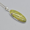 Atlantisite Oval Pendant in 925 Silver , 1 Piece,  3.4cm-4.3cm,  No Chain - 2 Options