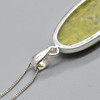 Atlantisite Oval Pendant in 925 Silver , 1 Piece,  3.4cm-4.3cm,  No Chain - 2 Options