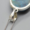 Azurite Oval, Teardrop Pendant in 925 Silver , 1 Piece,  3.2cm-4.7cm,  No Chain - 4 Options
