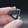 Greenland Nuummite Cabochon Pendant in Sterling Silver - 1 Piece - 8 Styles Available - No Chain