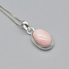 Pink Opal Oval Pendant in 925 Silver , 1 Piece,  1.2-1.4cm,  No Chain - 5 Options Pink Opal Oval Pendant in 925 Silver , 1 Piece,  1.2-1.4cm,  No Chain - 5 Options