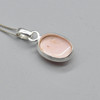 Pink Opal Oval Pendant in 925 Silver , 1 Piece,  1.2-1.4cm,  No Chain - 5 Options Pink Opal Oval Pendant in 925 Silver , 1 Piece,  1.2-1.4cm,  No Chain - 5 Options