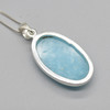 Hemimorphite  Pendant in 925 Silver , 1 Piece,  3cm-3.2cm,  No Chain - 3 Options