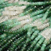 Emerald Irregular Faceted Rondelle Beads (Mixed Colours), 2-3mm x 1.5-2mm, 16'' Strand - Gemstone Beads for Jewellery  Emerald Irregular Faceted Rondelle Beads (Mixed Colours), 2-3mm x 1.5-2mm, 16'' Strand - Gemstone Beads for Jewellery