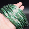 Emerald Irregular Faceted Rondelle Beads (Mixed Colours), 2-3mm x 1.5-2mm, 16'' Strand - Gemstone Beads for Jewellery  Emerald Irregular Faceted Rondelle Beads (Mixed Colours), 2-3mm x 1.5-2mm, 16'' Strand - Gemstone Beads for Jewellery