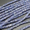 Tanzanite Irregular Faceted Rondelle Beads, 3-4mm x 1.8-3mm, 20'' Strand - Gemstone Beads for Jewellery Tanzanite Irregular Faceted Rondelle Beads, 3-4mm x 1.8-3mm, 20'' Strand - Gemstone Beads for Jewellery
