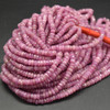 Pink Sapphire Irregular Faceted Rondelle Beads, 2.5-5mm x 1.5-3mm, 16'' Strand  Gemstone Beads for Jewellery