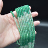 Mixed Green Agate Semi-Precious Gemstone FACETED Rondelle Beads  5mm x 3mm  15 Strand