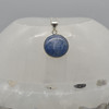 Kyanite Round Pendant In 925 Silver - 1 Piece - 2.9cm - No Chain