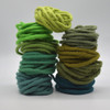 100% Wool Felt Cord String - Handmade - Assorted Colours - 50 Pcs - Clearance