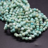 Peruvian Turquoise FACETED Round Beads - 4mm - 15'' Strand - Gemstone Beads for Jewellery Making