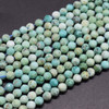 Peruvian Turquoise FACETED Round Beads - 4mm - 15'' Strand - Gemstone Beads for Jewellery Making