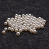 Saltwater Japanese Akoya Half-Drilled Round White Pearl Beads, (1 or 2pcs) for Earrings or Ring, 4 Size Options
