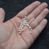 Saltwater Japanese Akoya Half-Drilled Round White Pearl Beads, (1 or 2pcs) for Earrings or Ring, 4 Size Options