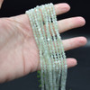 Green Moonstone Gemstone Round Beads - 3.8mm - 15'' Strand, for Jewellery Making