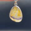 Genuine Blue John Fluorite Pendant - Rare Derbyshire Gemstone in Sterling Silver - 3 Options