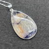 Genuine Blue John Fluorite Pendant - Rare Derbyshire Gemstone in Sterling Silver - 3 Options