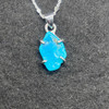 Rare Sleeping Beauty Turquoise Pendant - Genuine Arizona Robin's Egg Blue - Sterling Silver -1 pc