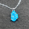 Rare Sleeping Beauty Turquoise Pendant - Genuine Arizona Robin's Egg Blue - Sterling Silver -1 pc