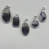 Genuine Blue John Fluorite Pendant - Rare Derbyshire Gemstone in Sterling Silver - 5 Options