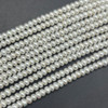 Natural Freshwater Potato Round Pearl Beads - White - 4mm - 5mm - 15'' Strand, for Jewellery making DIY