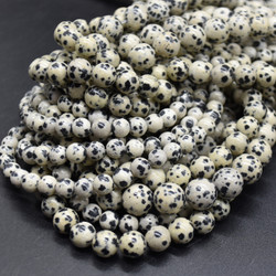 Dalmatian Jasper Beads