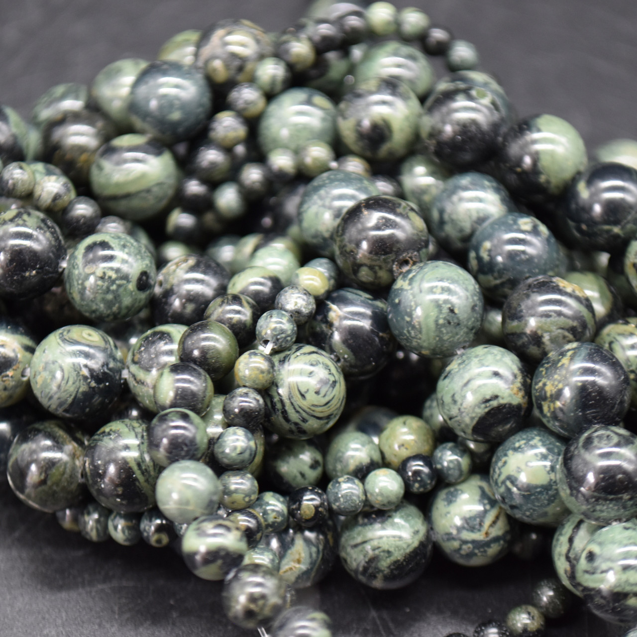 High Quality Grade A Natural Kambaba Jasper Gemstone Round Beads