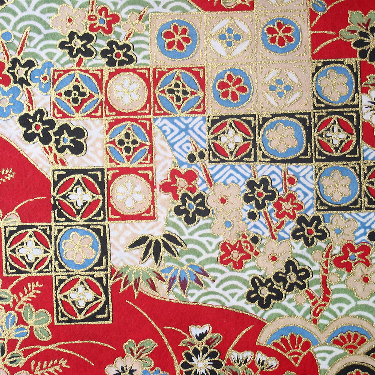Japanese Handcrafted Yuzen Washi Chiyogami Origami Paper Large sheet