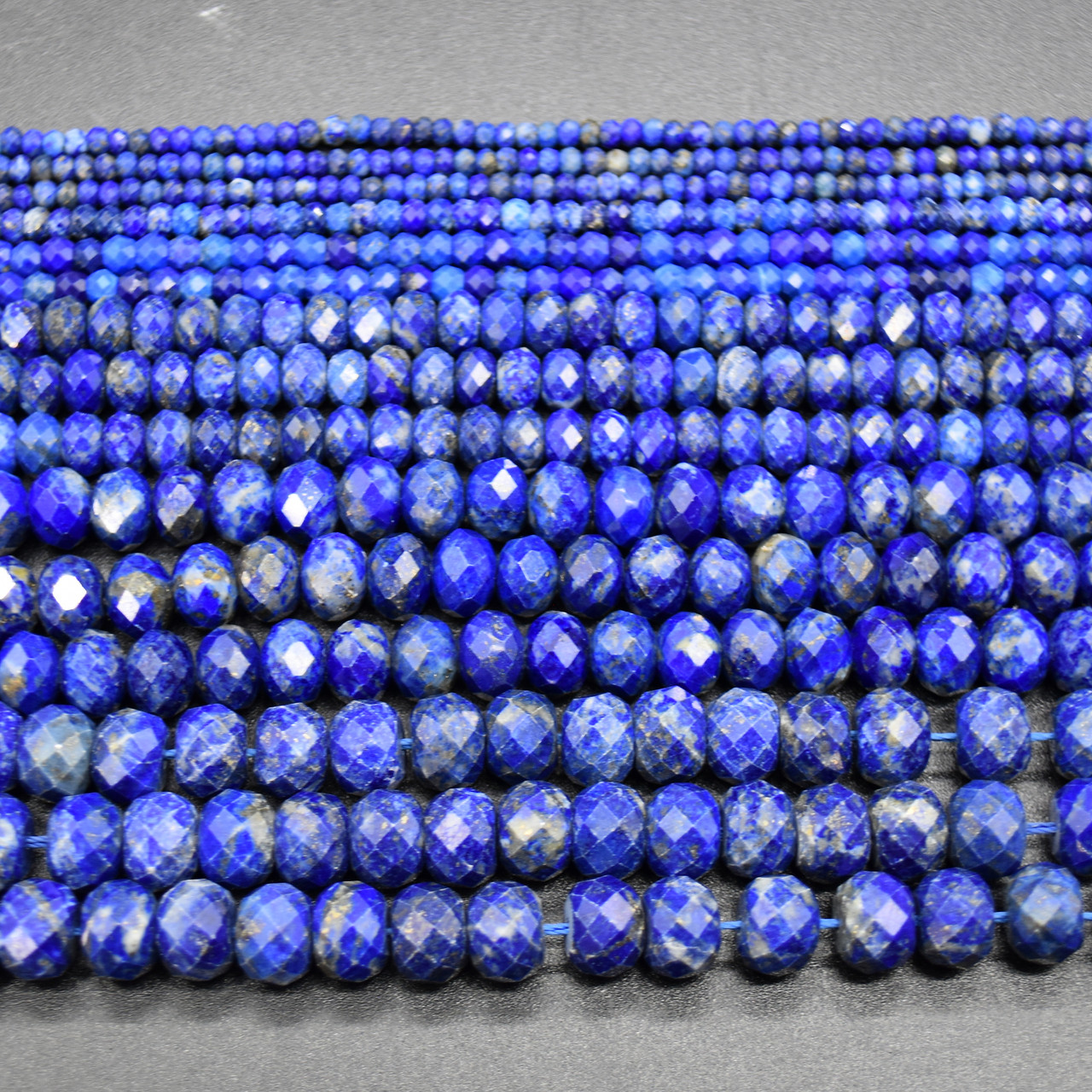 1mm/2mm/4mm/6mm/8mm Crystal Rondel Beads Faceted Glass Beads for