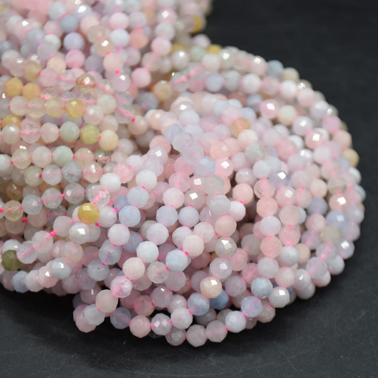 High Quality Grade A Natural Beryl Morganite Semi-Precious