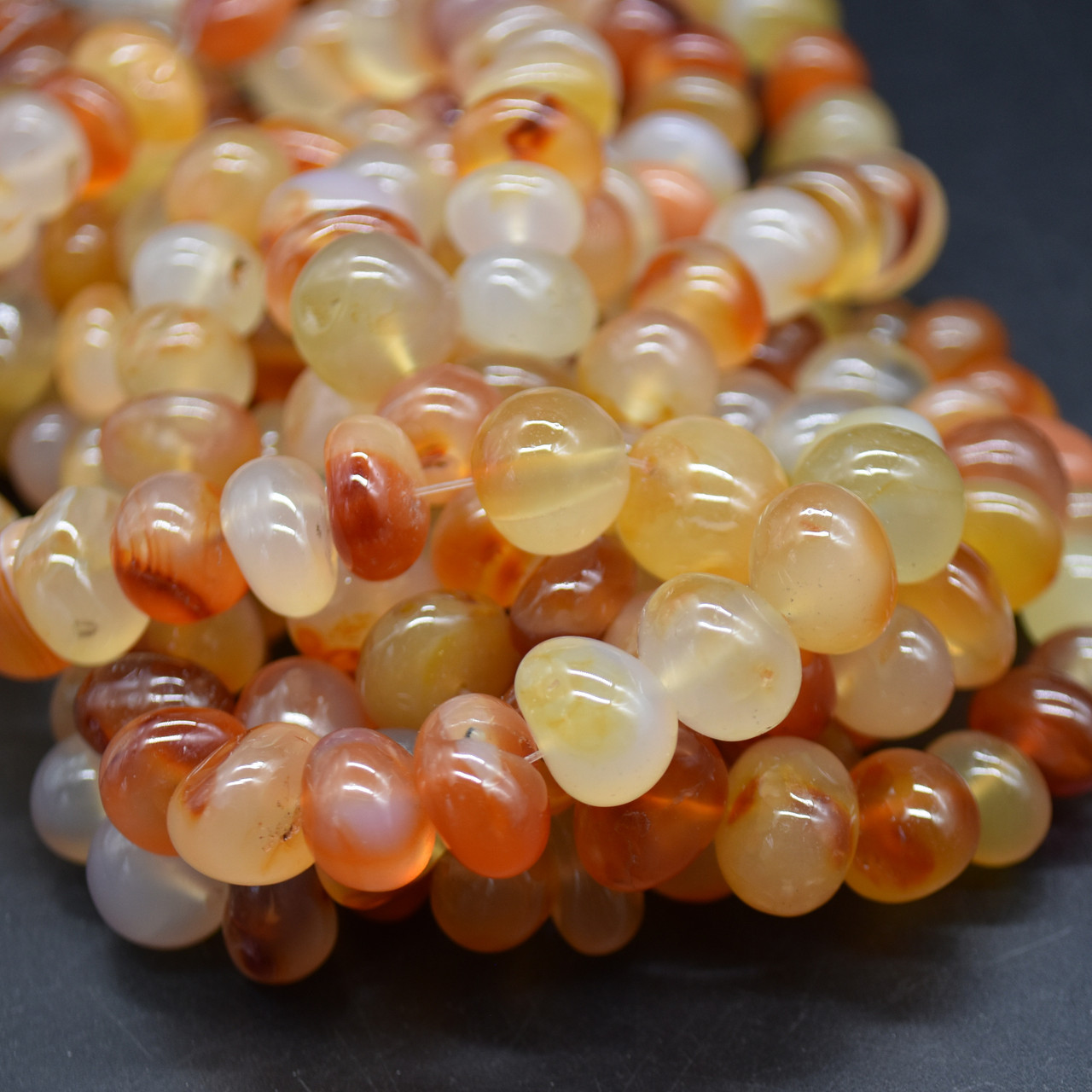 High Quality Grade A Natural Carnelian Orange Agate Semi-precious