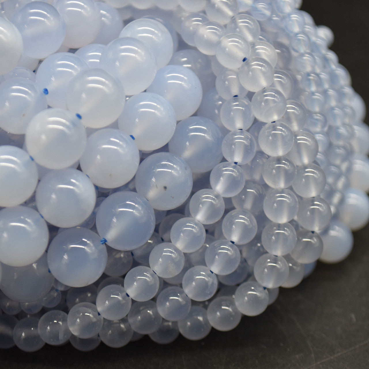 High Quality Grade A Natural Blue Chalcedony Semi-Precious