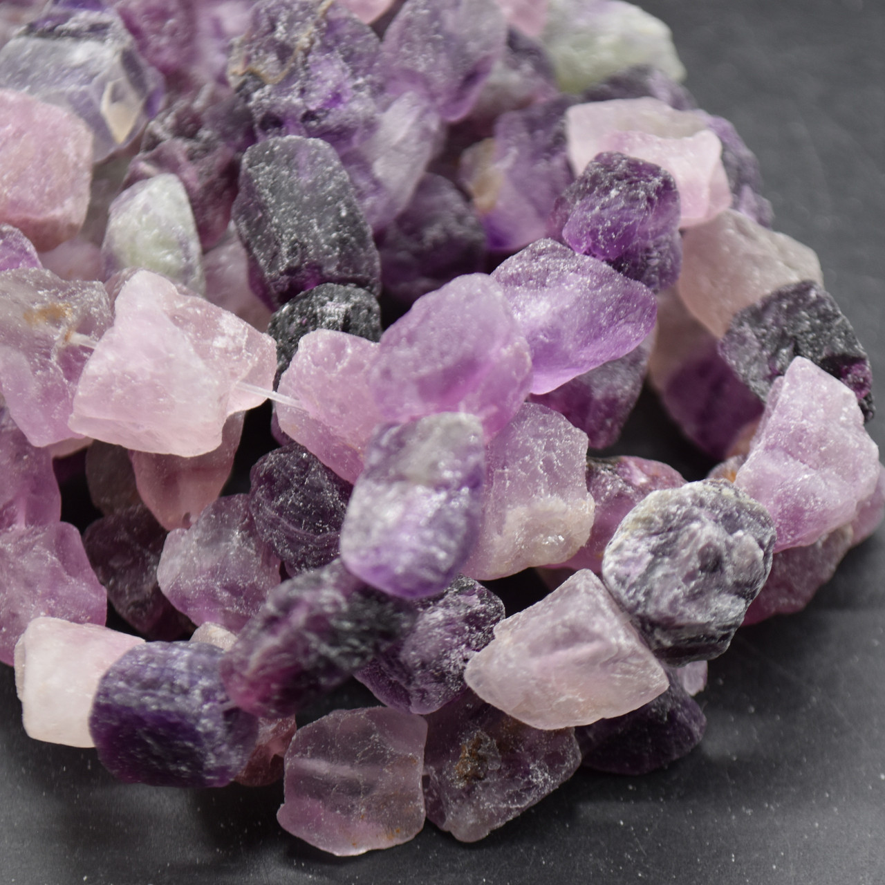 Raw Natural Purple Fluorite Semi-precious Gemstone Chunky Nugget