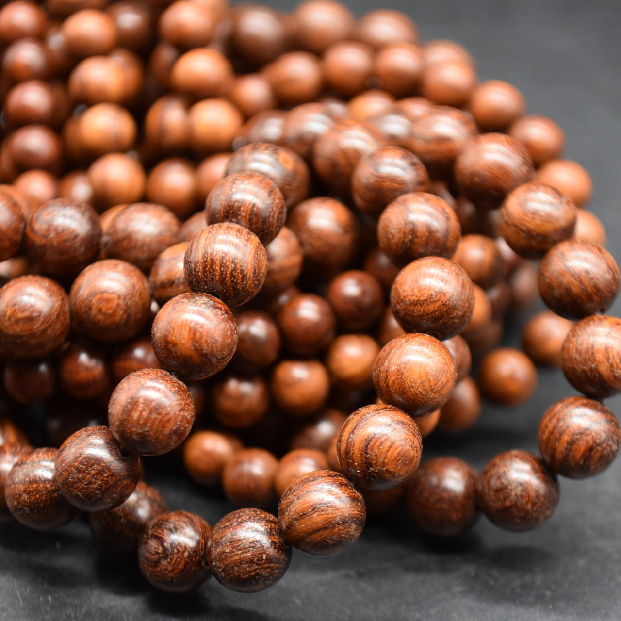 Sandalwood Mala Mala String Natural Red Sandalwood Willow Round
