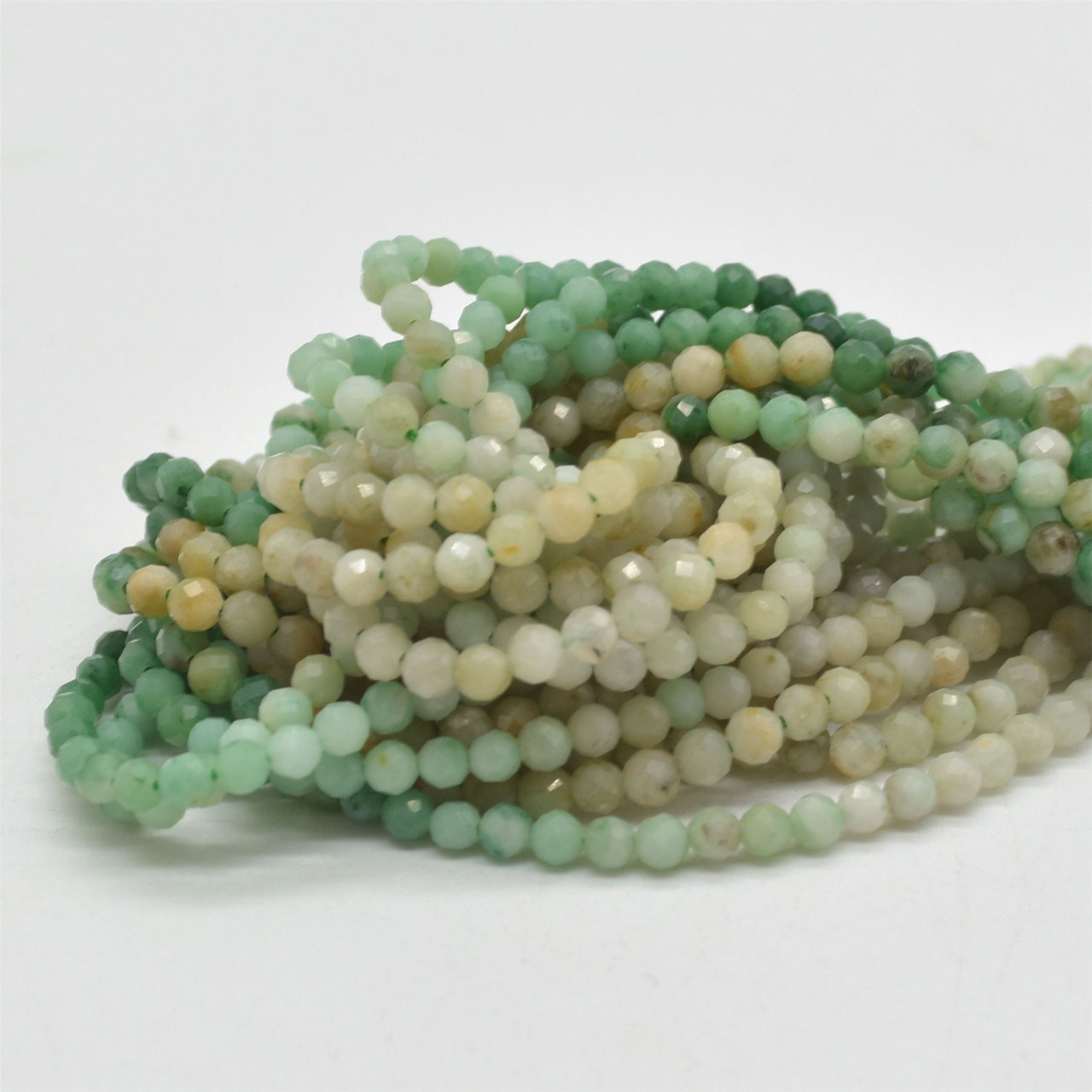 Natural AAA Brazilian Red Jade Faceted Round Beads - 4mm, 15 Inch Loose Strand