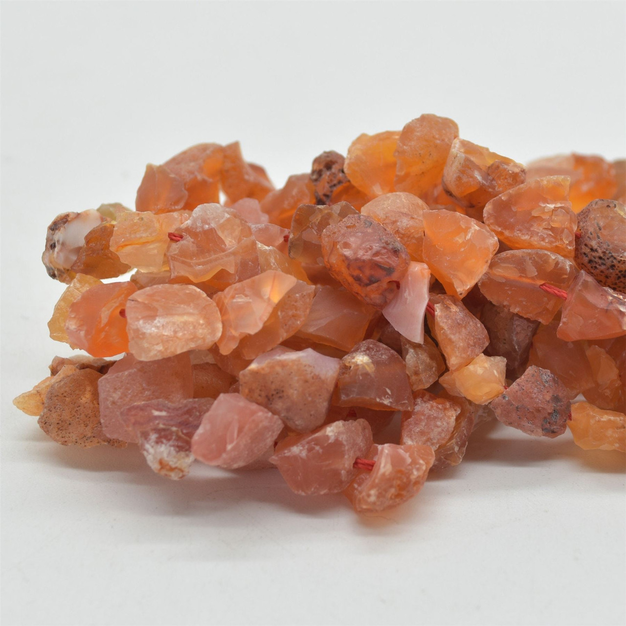 Raw Hand Polished Natural Carnelian Agate Semi-precious Gemstone - Main Image