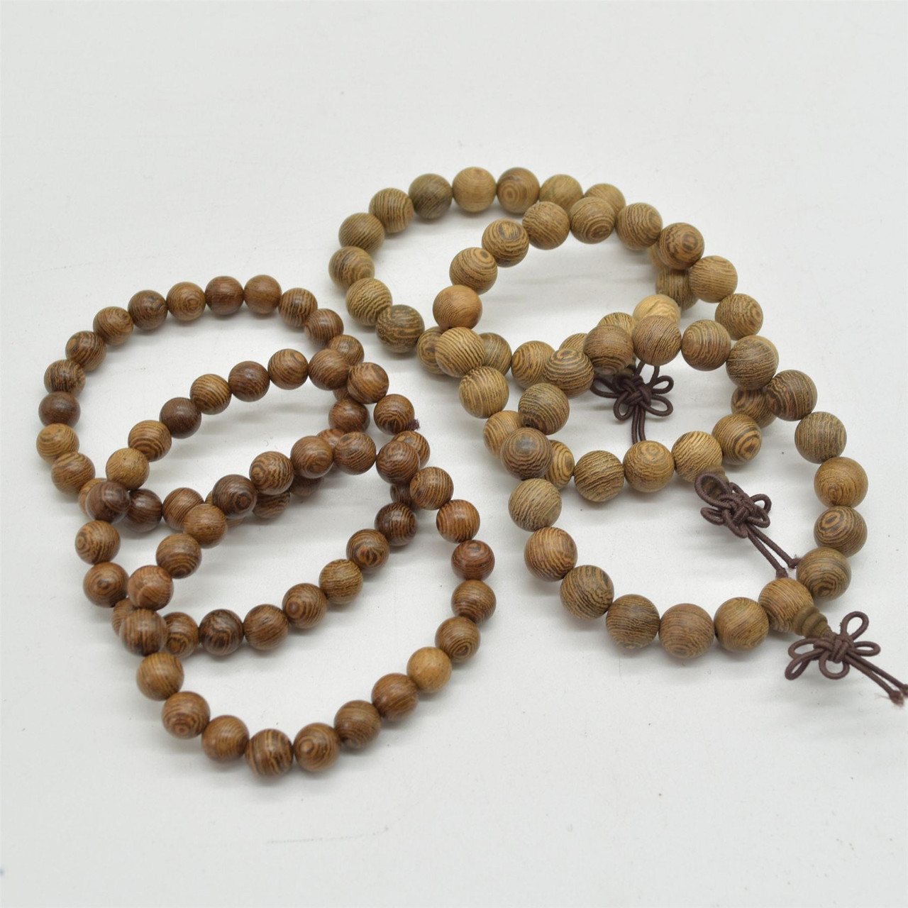 Natural African Sennawood Round Wood Beads Bracelet / Sample