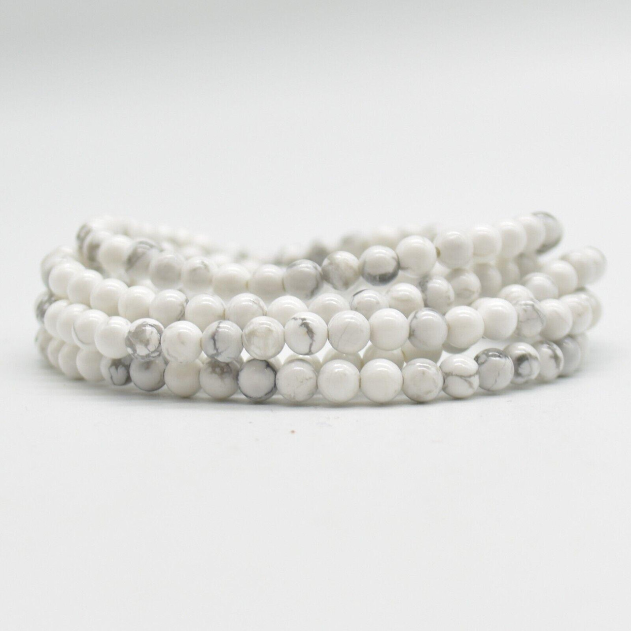 Howlite Bracelet - Gemstone Coin Beads - Crystal Healing Jewellery – Bonita  Keay